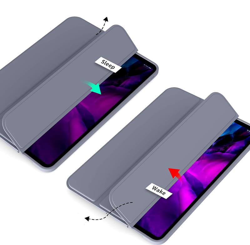 Чохол-книжка BeCover Tri Fold Soft TPU Silicone для Apple iPad Pro 12.9 2020/2021/2022 Purple (711739)