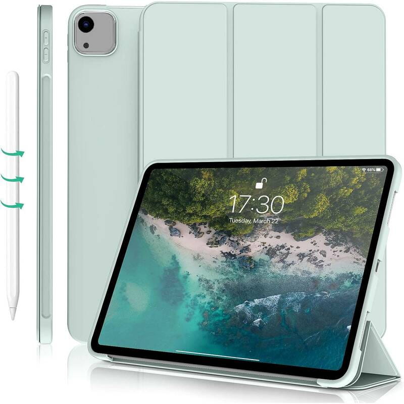 Чохол-книжка BeCover Tri Fold Soft TPU Silicone для Apple iPad Air 13" M2 2024 Light Green (711742)