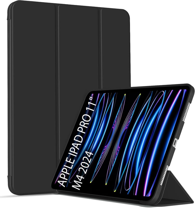 Чохол-книжка BeCover Tri Fold Soft TPU Silicone для Apple iPad Pro 11" M4 2024 Black (711744)