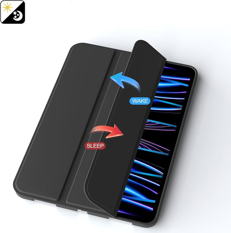 Чохол-книжка BeCover Tri Fold Soft TPU Silicone для Apple iPad Pro 11" M4 2024 Black (711744)