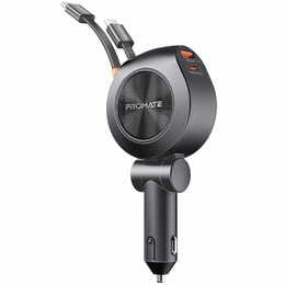 Автомобильное зарядное устройство Promate DriveGear-R2 88W Black