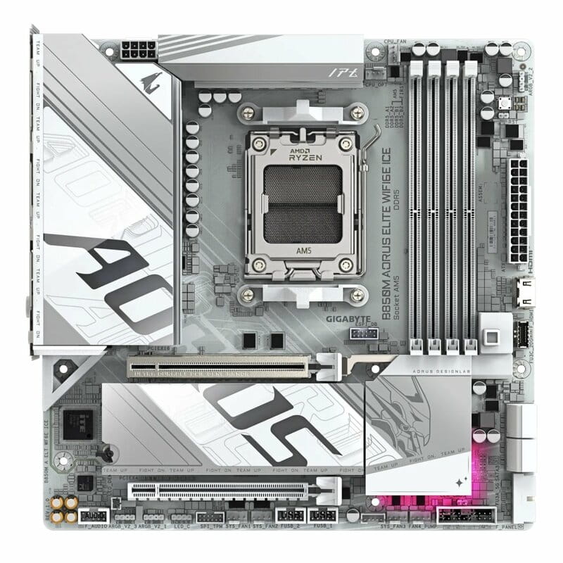 Материнская плата Gigabyte B850M Aorus Elite WiFi6E Ice Socket AM5