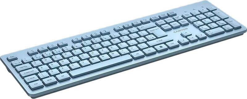 Клавіатура бездротова Canyon HKB-W01 Blue (CNS-HKBW01BL)