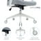 Фото - Крісло офісне OfficePro Harmony OC310-W-LG-LG White/Light Gray | click.ua