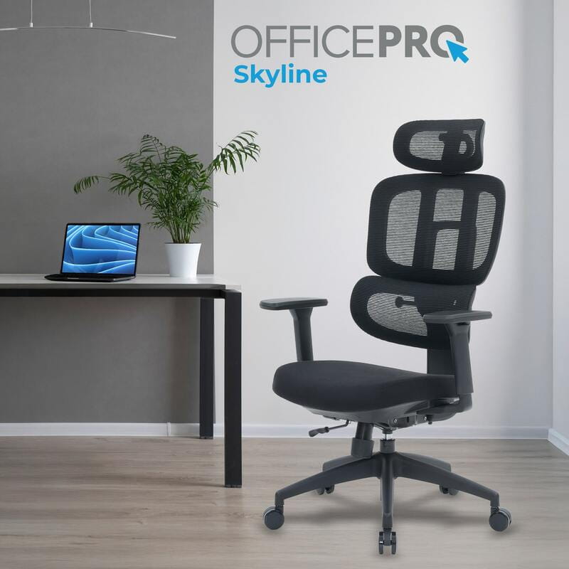 Кресло офисное OfficePro Skyline OC580-B-B-B Black
