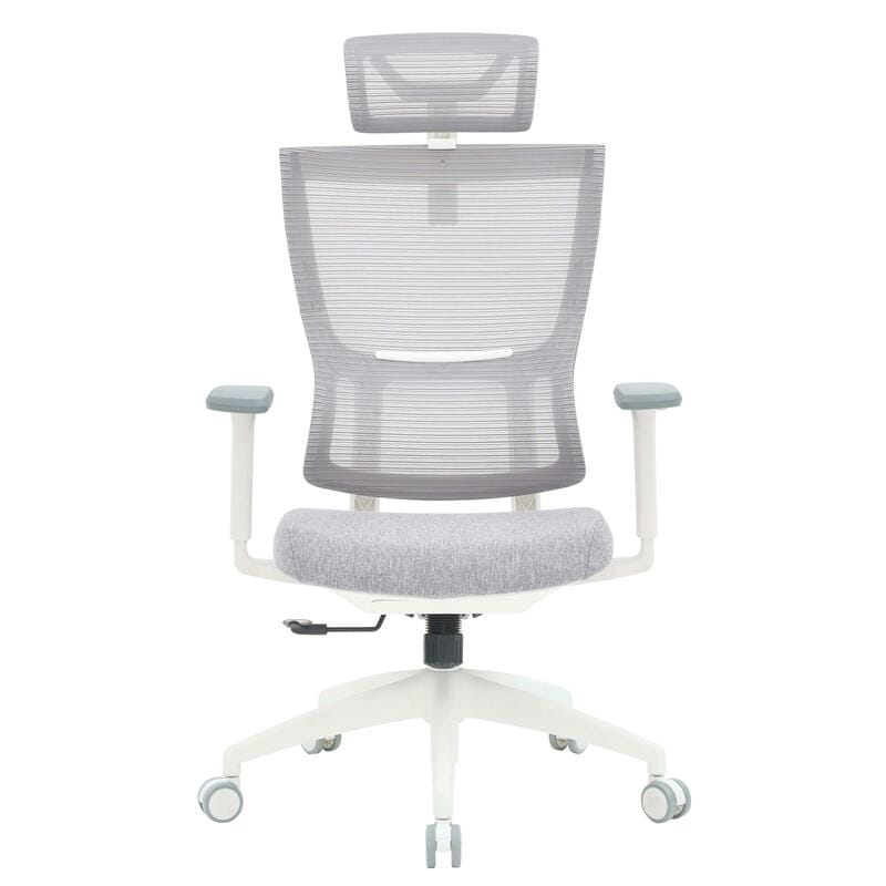Крісло офісне OfficePro Elegant OC600-W-LG-LG White/Light Gray