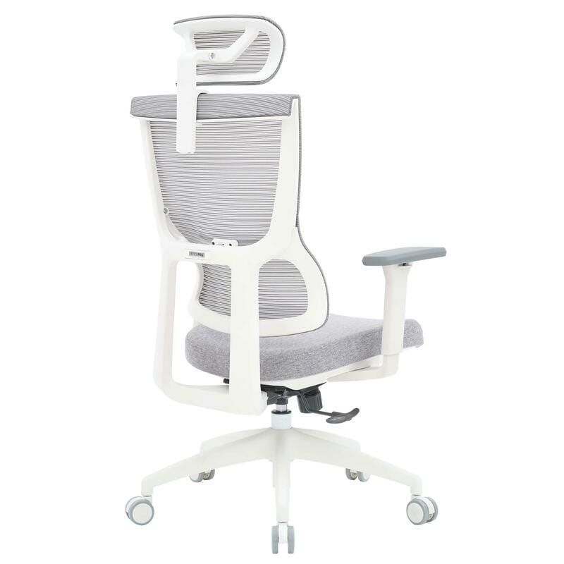 Крісло офісне OfficePro Elegant OC600-W-LG-LG White/Light Gray