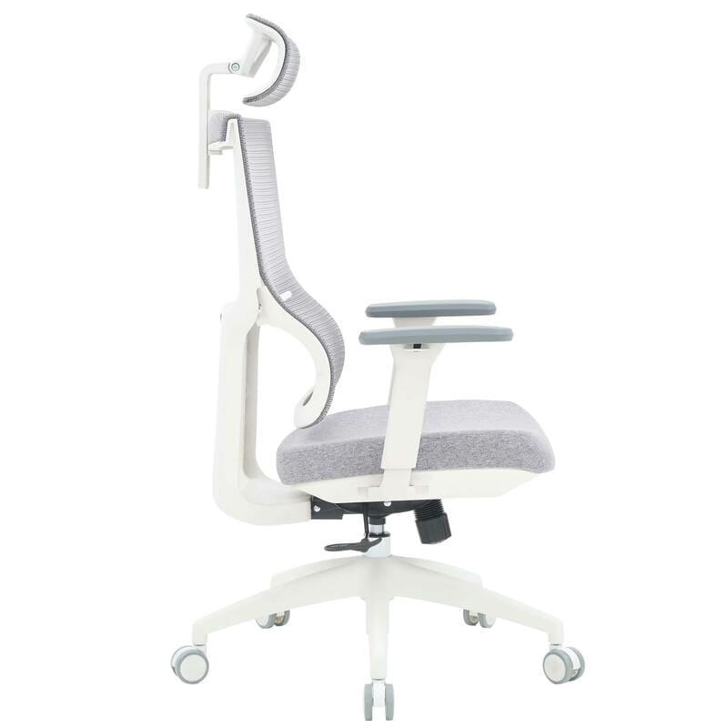 Крісло офісне OfficePro Elegant OC600-W-LG-LG White/Light Gray