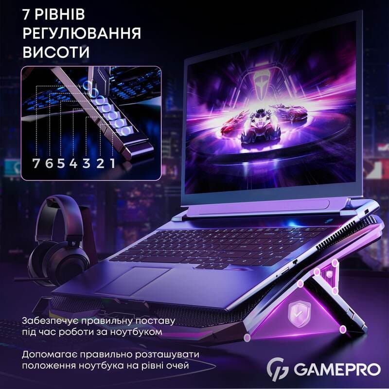 Охолоджуюча підставка для ноутбука GamePro CP680