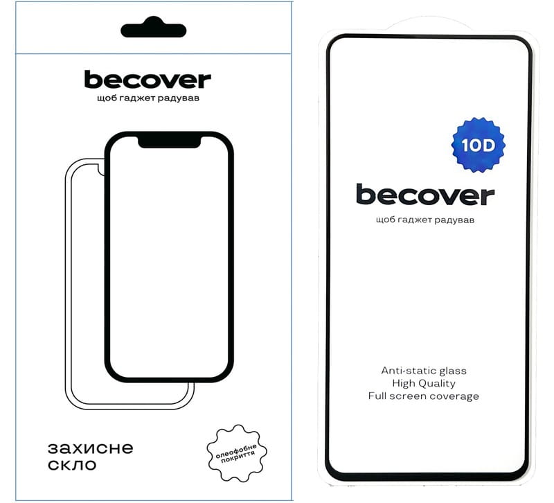 Защитное стекло BeCover для Tecno Spark 20 Pro (KJ6) 10D Black (711819)