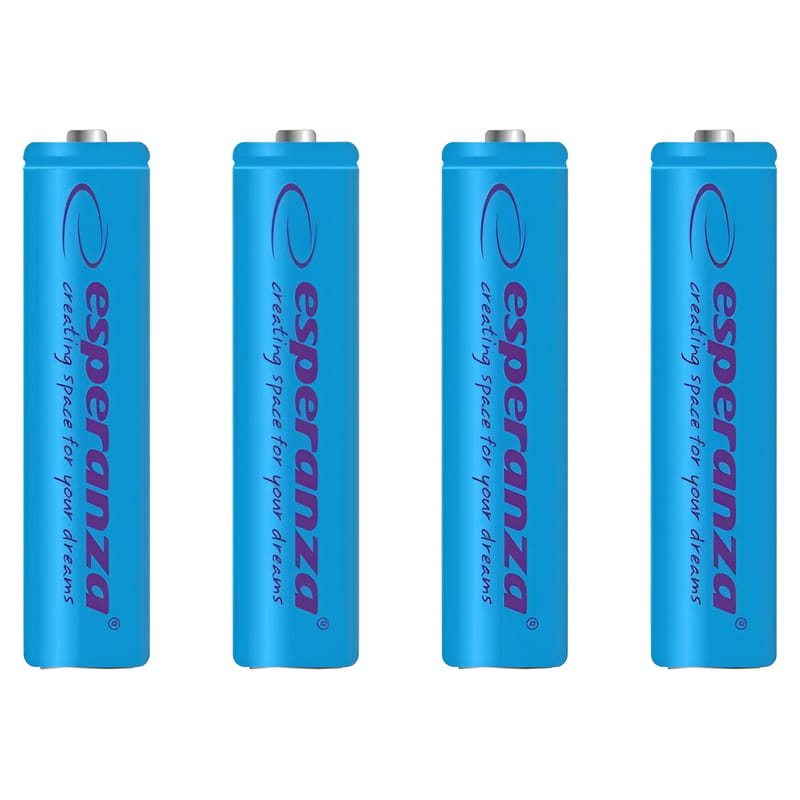Акумулятор Esperanza Ni-MH AAA/HR03 1000 mAh BL 4шт Blue