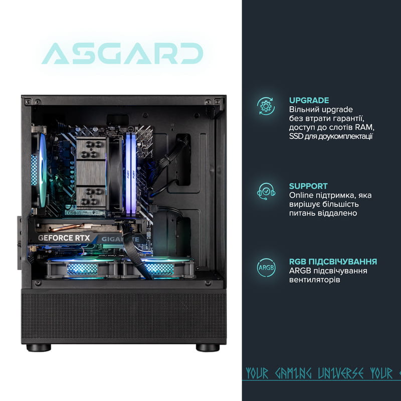 Персональний комп`ютер ASGARD Eir (I144F.32.S10.96XT.8.5993)