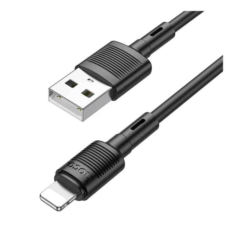 Кабель Hoco X83 USB - Lightning  (M/M), 1 м, Black (6931474770868)