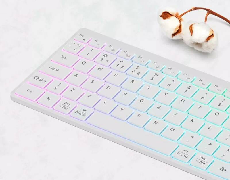 Клавіатура бездротова Canyon HKB-W11 White (CNS-HBTK11W)