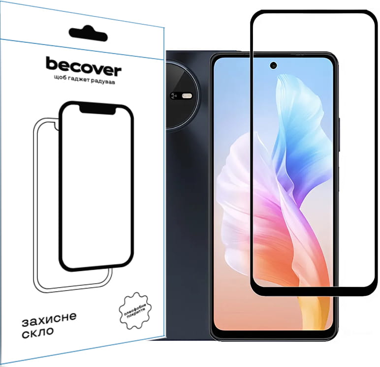 Защитное стекло BeCover для Oscal Tiger 12 Black (711579)