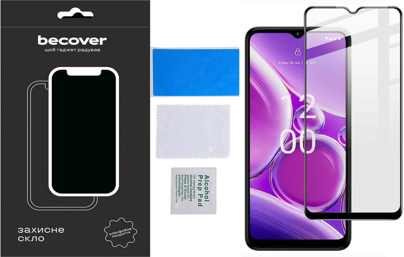 Защитное стекло BeCover для Nokia G42 5G Black (710729)