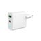 Фото - Сетевое зарядное устройство Gembird (1USBх3A 18W + 1USB-Cх3A 20W) White (TA-UC-PDQC20L-W-01) | click.ua