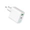 Фото - Сетевое зарядное устройство Gembird (1USBх3A 18W + 1USB-Cх3A 20W) White (TA-UC-PDQC20L-W-01) | click.ua