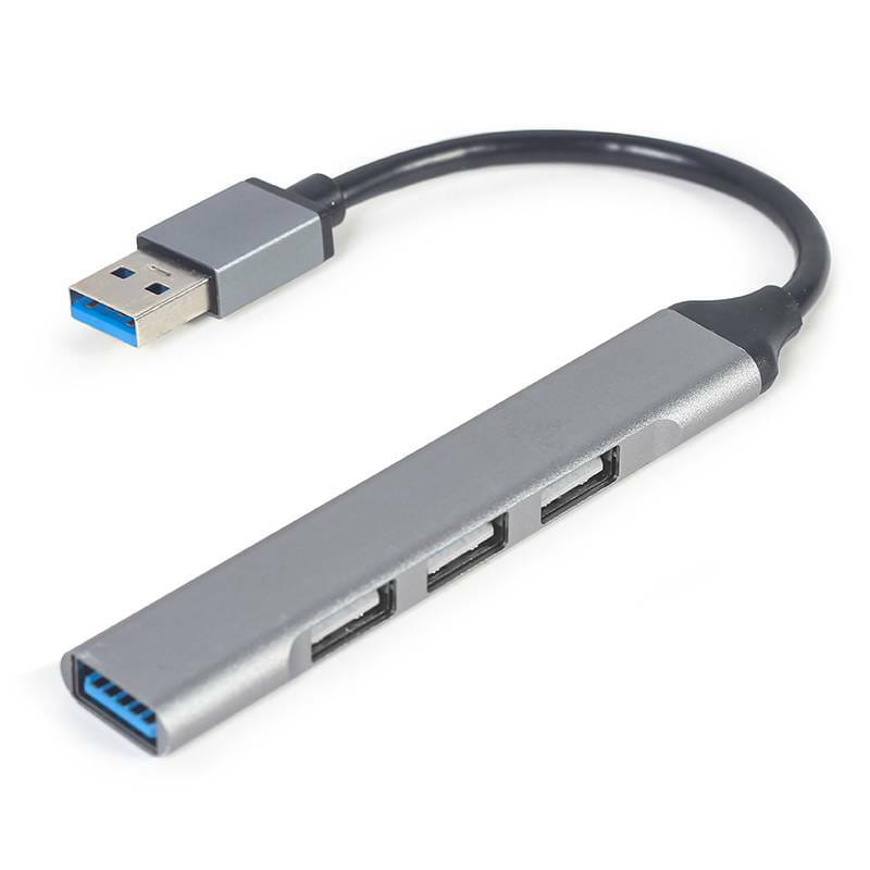 USB-хаб Gembird 4 ports Grey (UHB-U3P1U2P3-02)