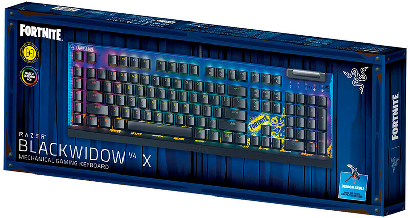 Клавиатура Razer BlackWidow V4 X Yellow Switch Fortnite (RZ03-04703600-R3M1)