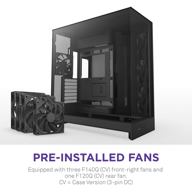 Корпус NZXT H9 Flow Black без БП (CM-H92FB-01)