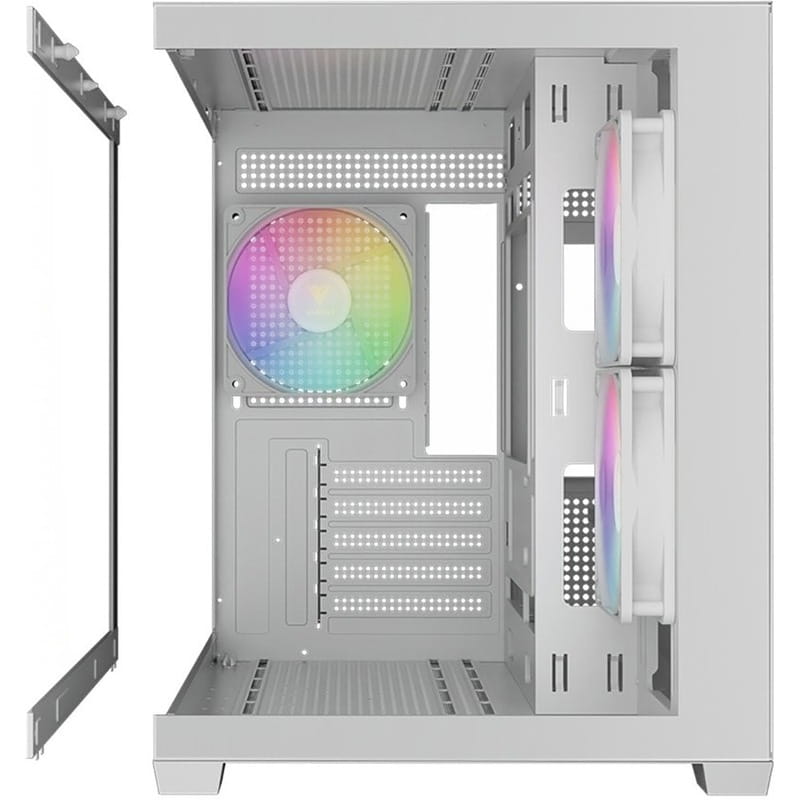 Корпус Gamdias Aura GC10M V2 WH ARGB White без БЖ
