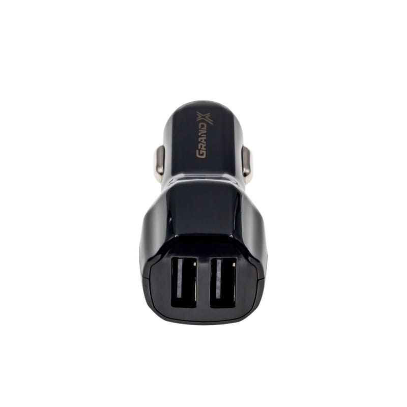 Автомобильное зарядное устройство Grand-X (2USB 2.4A) Black (CH-26B)