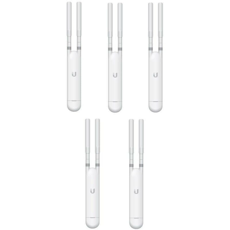 Точка доступу Ubiquiti UniFi UAP-AC-M-5 5-pack (AC1200, 2x2 MIMO, 1x10/100/1000 Mbps, PoE, MESH, без адаптерів живлення)