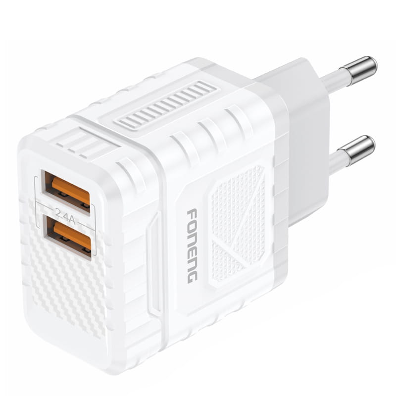 Зарядное устройство Foneng EU57 (2USBх2.4A) White (EU57-CH)