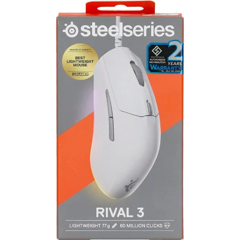 Мышь SteelSeries Rival 3 Gen 2 RGB White (62516)