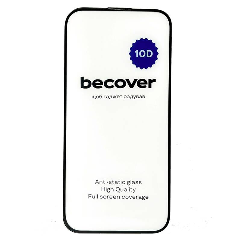 Защитное стекло BeCover для Apple iPhone 15 10D Black (711329)