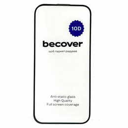 Защитное стекло BeCover для Apple iPhone 15 10D Black (711329)