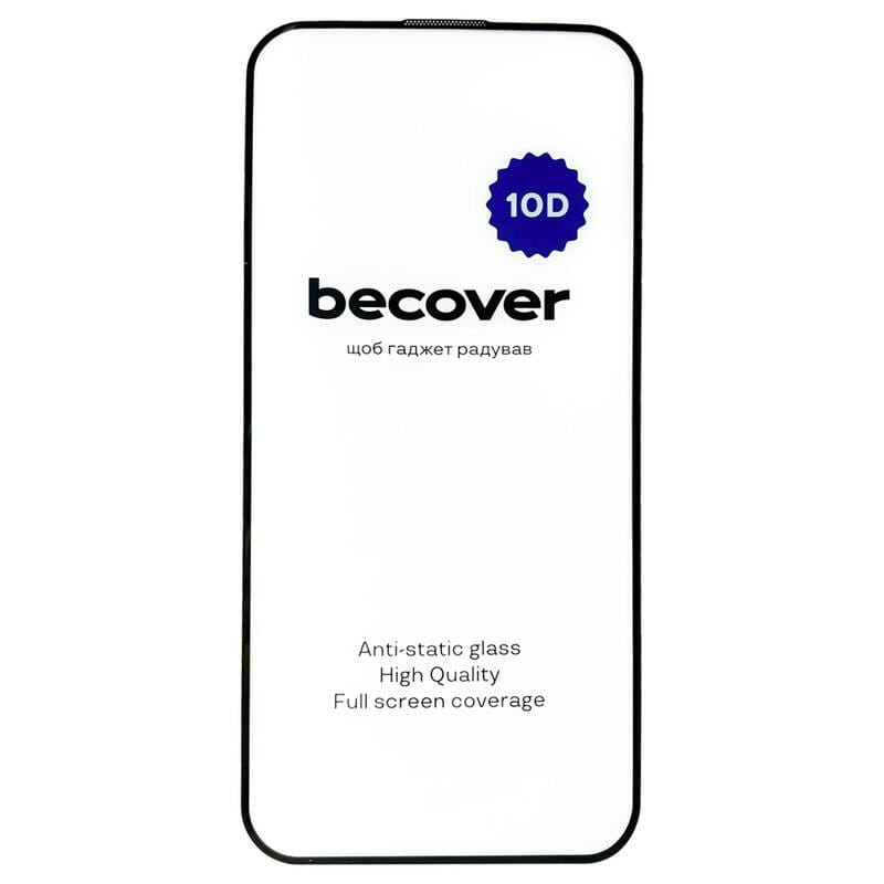 Защитное стекло BeCover для Apple iPhone 15 Pro Max 10D Black (711332)