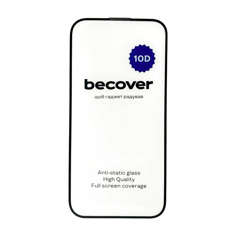 Захисне скло BeCover для Apple iPhone 15 Pro 10D Black (711331)