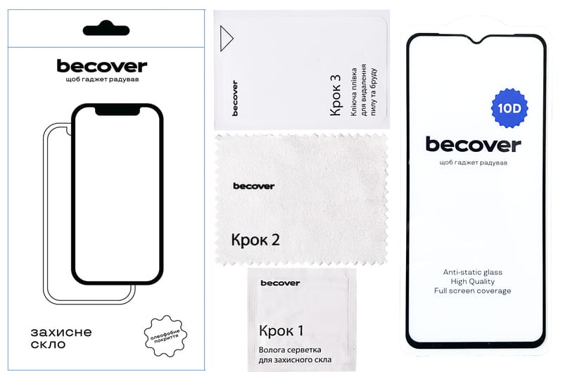 Защитное стекло BeCover для Honor X6a 10D Black (711333)