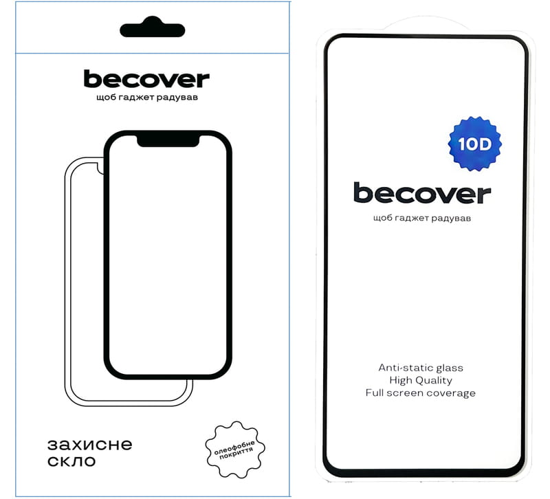 Защитное стекло BeCover для Infinix Hot 40 Pro (X6837) 10D Black (711336)