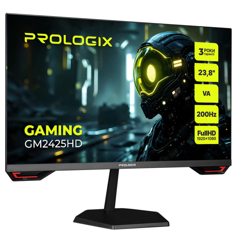 Монитор Prologix Gaming 23.8" GM2425HD VA Black 200Hz
