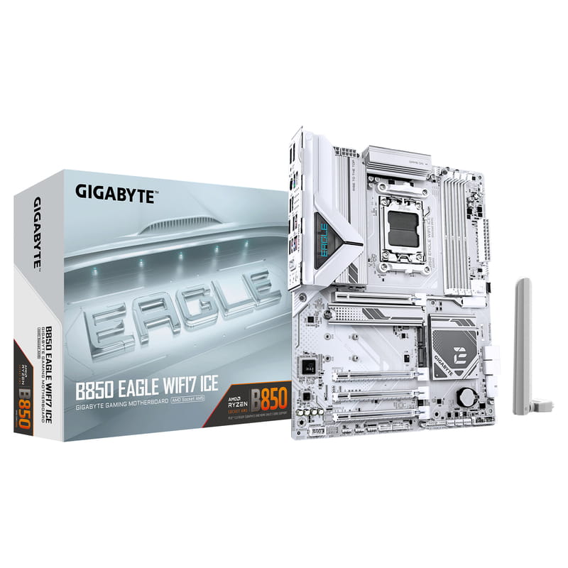 Материнська плата Gigabyte B850 Eagle WiFi7 Ice Socket AM5