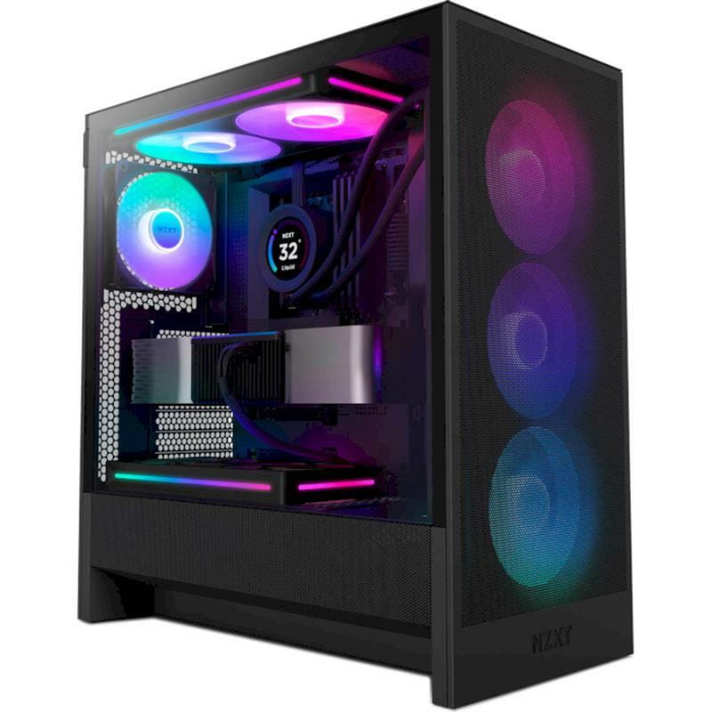Корпус NZXT H5 Flow RGB Black (CC-H52FB-R1) без БЖ