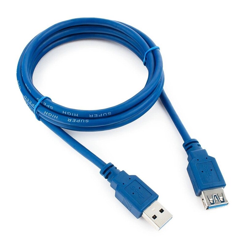 Кабель Gembird (CCP-USB3-AMAF-6) USB 3.0 AM/AF 1.8 м, синій, Premium