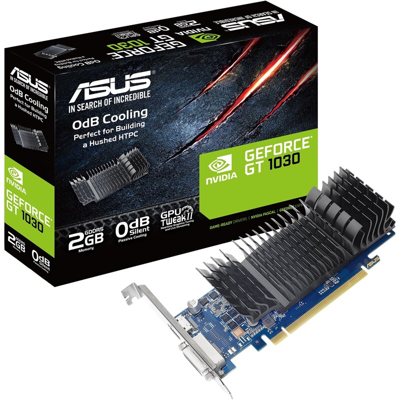 Видеокарта GF GT 1030 2GB GDDR5 Asus (GT1030-SL-2G-BRK)