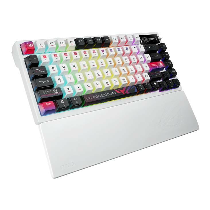 Клавиатура беспроводная Asus ROG Azoth X NX Snow V2 EN PBT White (90MP044F-BKUA30)