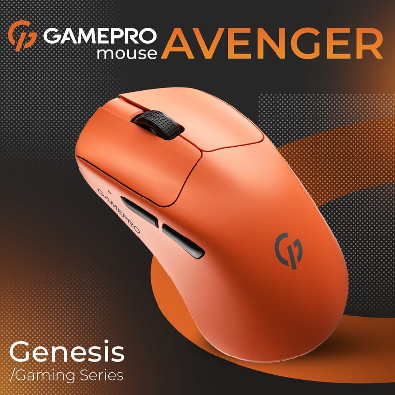 Мышь беспроводная GamePro Genesis Avenger Orange (GM096O)