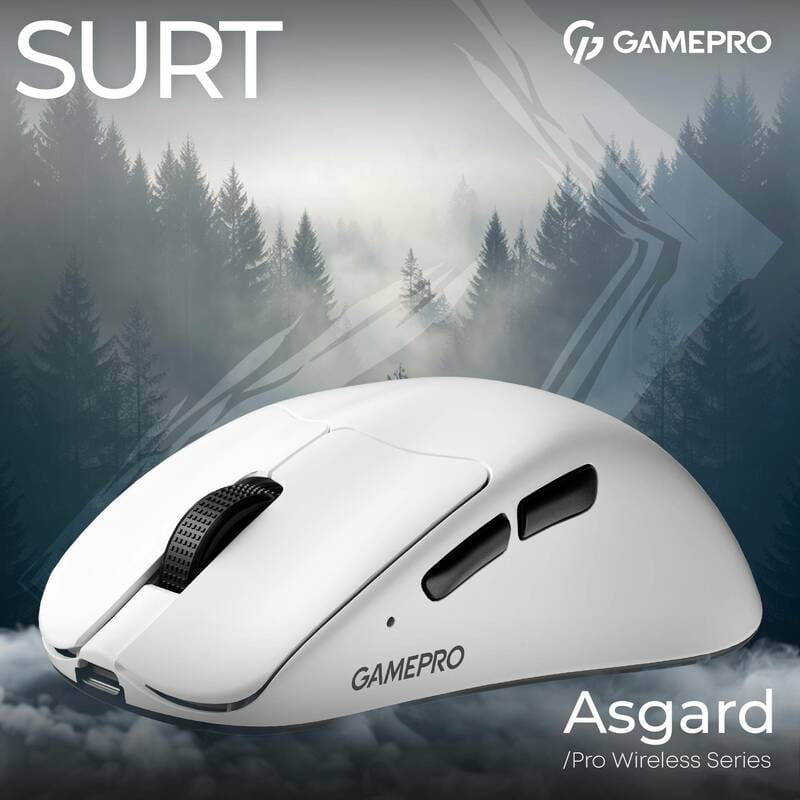 Миша бездротова GamePro Asgard Surt White (GM017W)