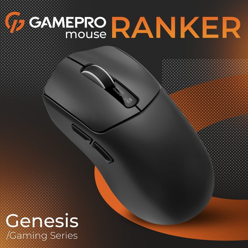 Мышь беспроводная GamePro Genesis Ranker Black (GM012B)