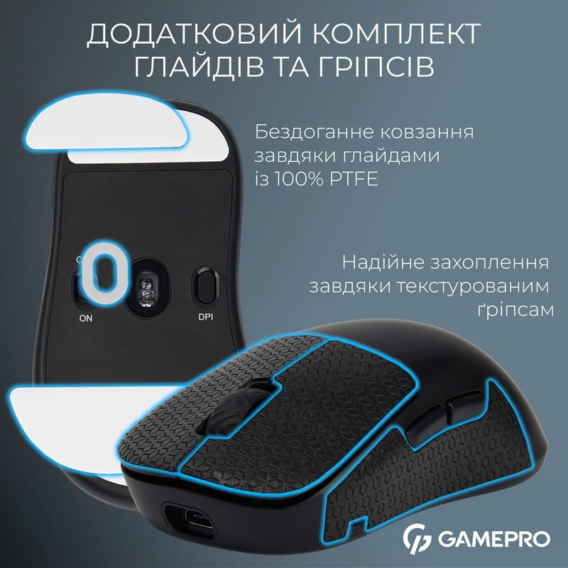 Мышь беспроводная GamePro Asgard Loki Black (GM022B)