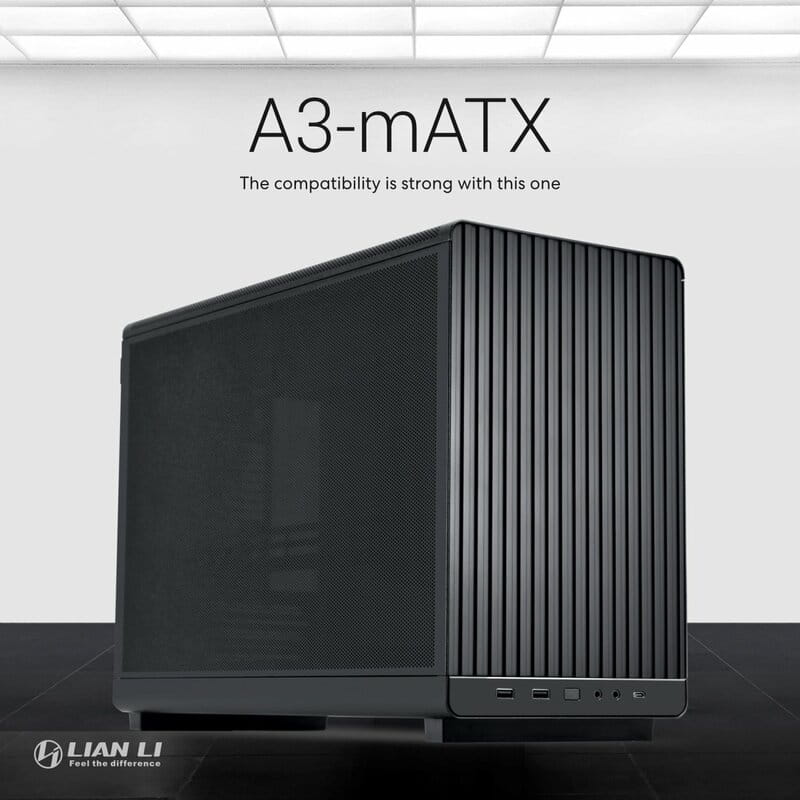 Корпус Lian Li A3-mATX Black (G99.A3X.00) без БЖ