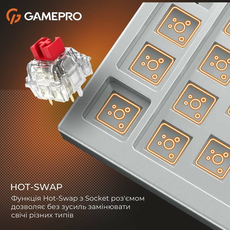 Клавіатура GamePro Genesis MK116 Silverlight
