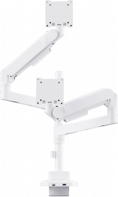 Кріплення настільне для двох моніторів OfficePro 24-57" White (MAH752W)