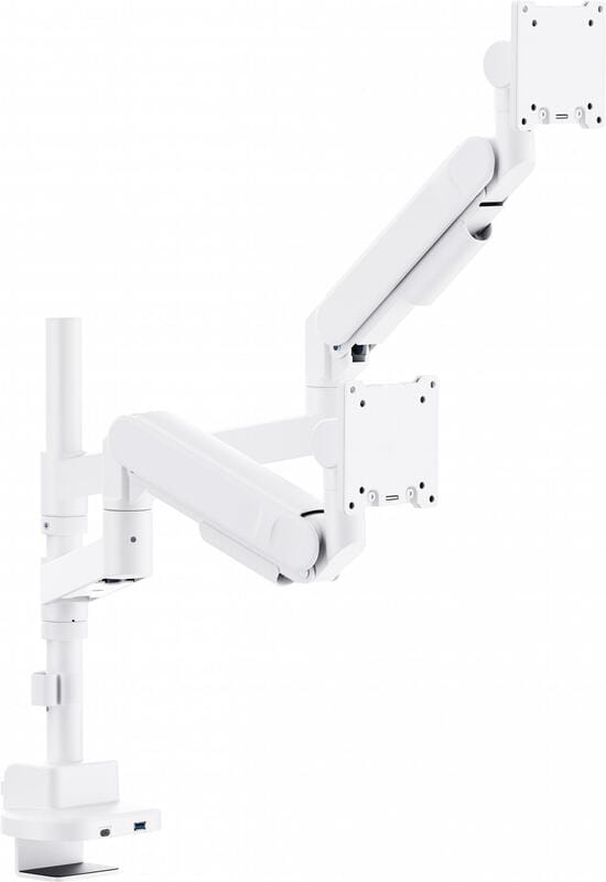 Кріплення настільне для двох моніторів OfficePro 24-57" White (MAH752W)